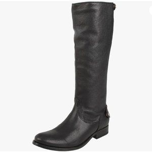 Frye Melissa Back Button Zip Boot in Black